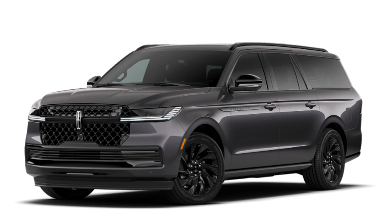 2026 Lincoln Navigator L Reserve in Starlight Gray Premium Colorant — front three-quarter view