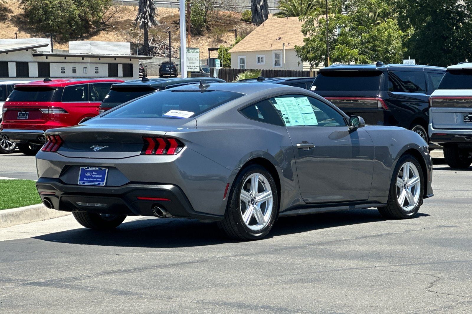 2026 Ford Mustang — rear three-quarter view