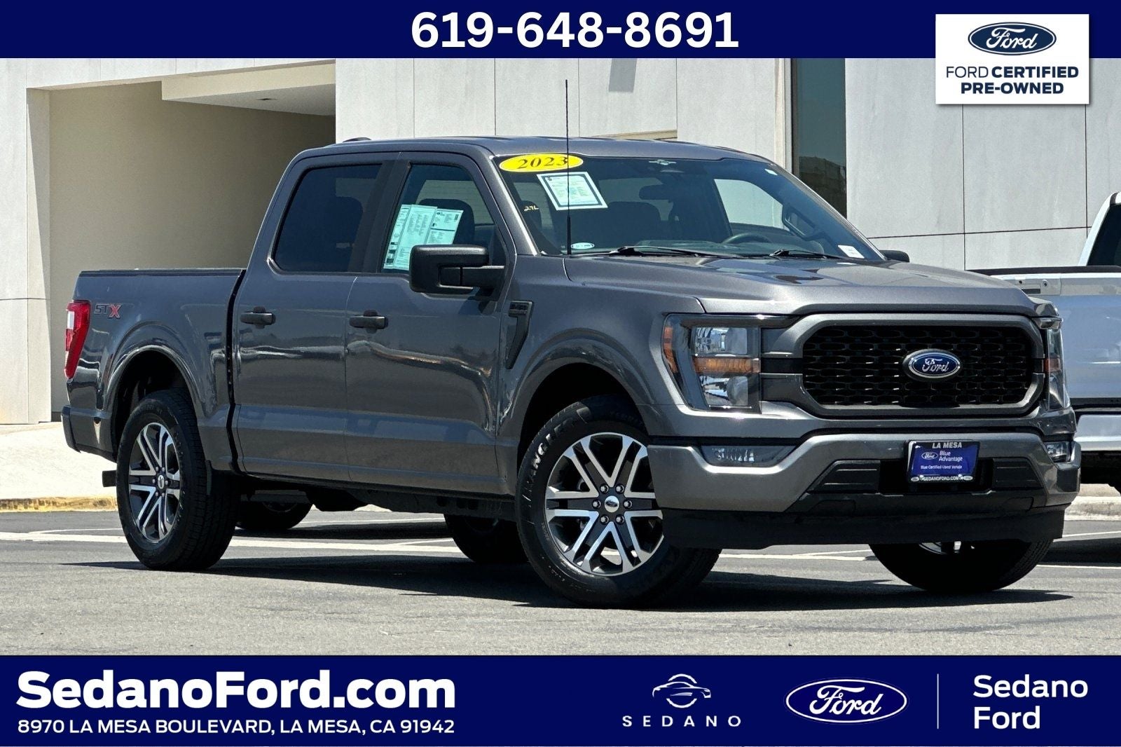 2023 Ford F-150 XL in Carbonized Gray Metallic — front three-quarter view