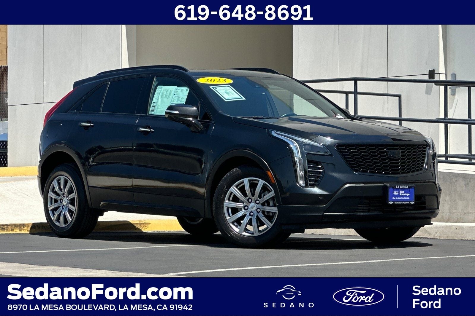 2023 Cadillac XT4 Premium Luxury in Stellar Black Metallic — front three-quarter view